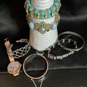 8 Piece Set-W Germany silver & J Crew Bracelet included